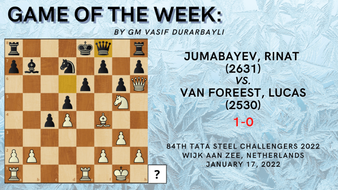 Game of the Week III: Jumabayev, Rinat (2631) - Van Foreest, Lucas (2530)