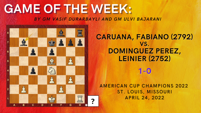 Game of the Week XVII: Caruana, Fabiano (2792) – Dominguez Perez, Leinier (2752)