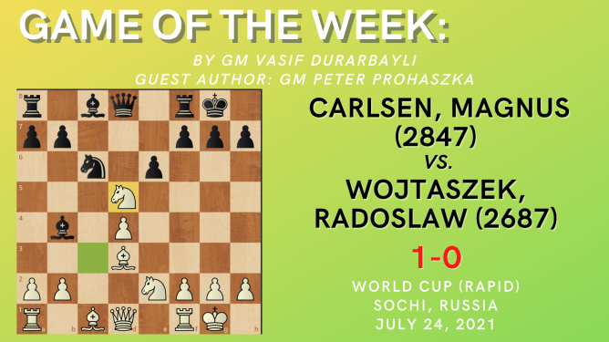 Game of the Week XXIX-Carlsen,Magnus (2847)- Wojtaszek,Radoslaw (2687)