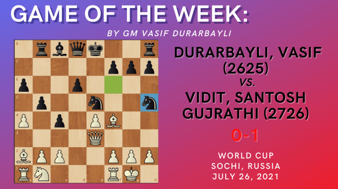 Game of the Week XXX: Durarbayli, V (2625) – Vidit, G (2726)