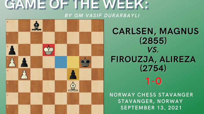 Game of the Week XXXVII- Carlsen,Magnus (2855) - Firouzja,Alireza (2754)